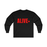 ALIVE+ Long Sleeve Tee, Red