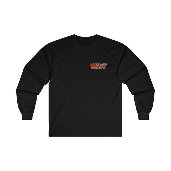 Live Fast Die Now Bull of Death Long Sleeve Tee