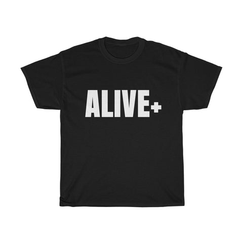 ALIVE+ T-shirt, Black & White