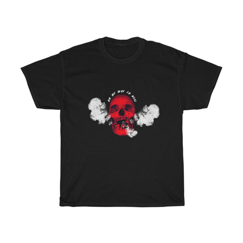 Smoking Skull T-shirt, Black