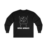 Devil's Advocate Long Sleeve Tee, Black