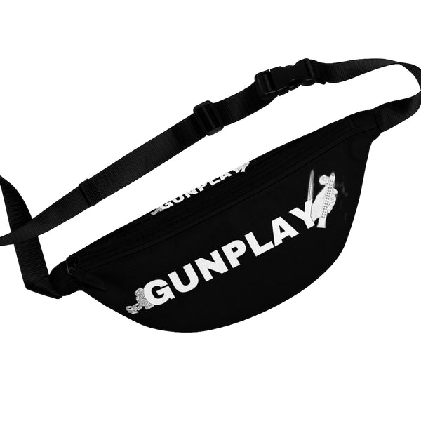 All White Gunplay Fanny Pack, Black