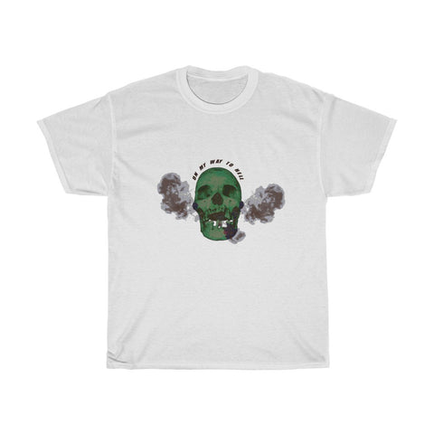 Smoking Skull T-shirt, White