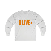 ALIVE+ Long Sleeve Tee, Orange