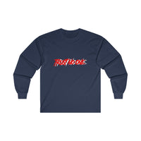 Trust No One White Outline Long Sleeve Tee