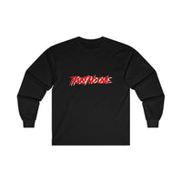 Trust No One White Outline Long Sleeve Tee