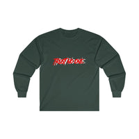 Trust No One White Outline Long Sleeve Tee